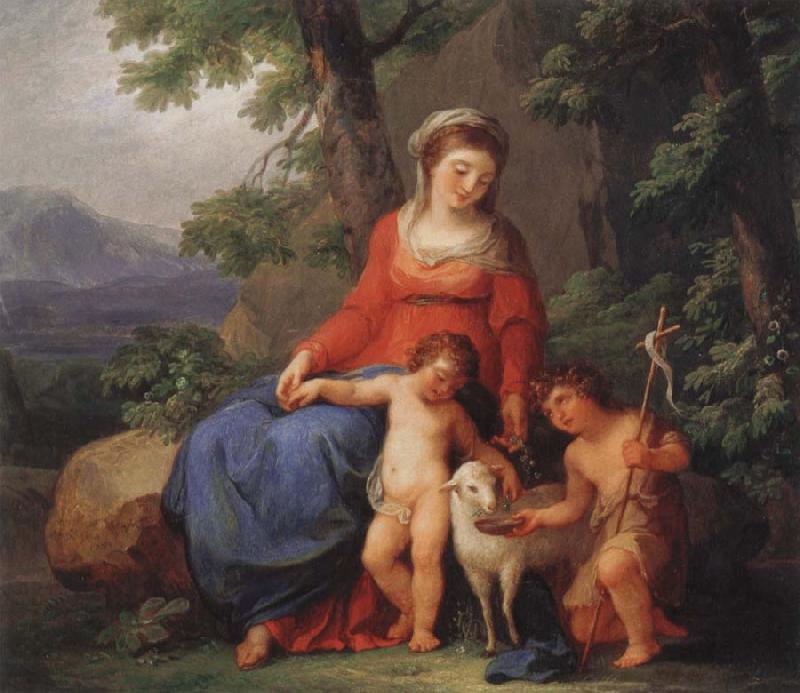Angelika Kauffmann Maria mit dem Jesusknaben und Johannes mit dem Jesusknaben und Johannes mit dem Lamm